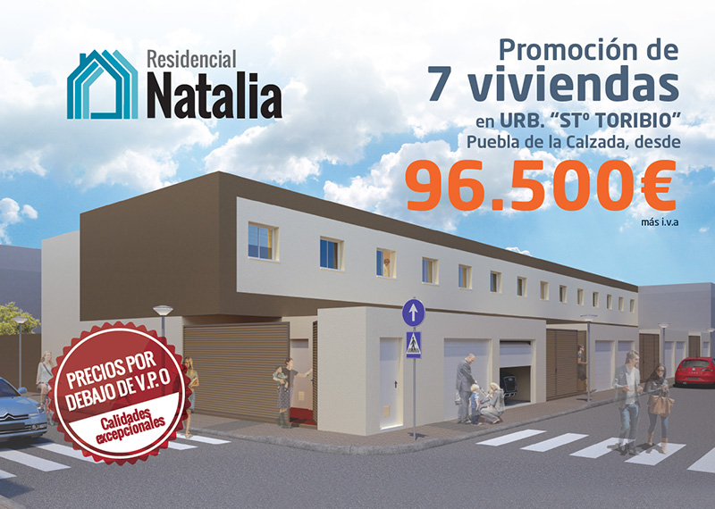 Promoción de 7 viviendas en Urb. Stº Toribio, Puebla de la Calzada